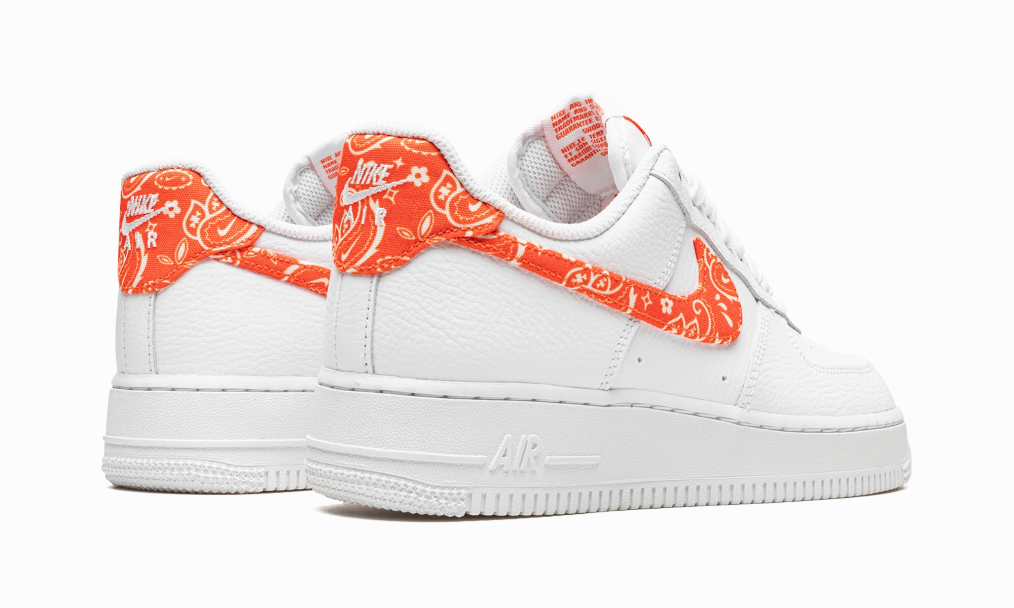 AIR FORCE 1 LO MNS WMNS "Orange Paisley" Scandi Clean Fashionable color scheme