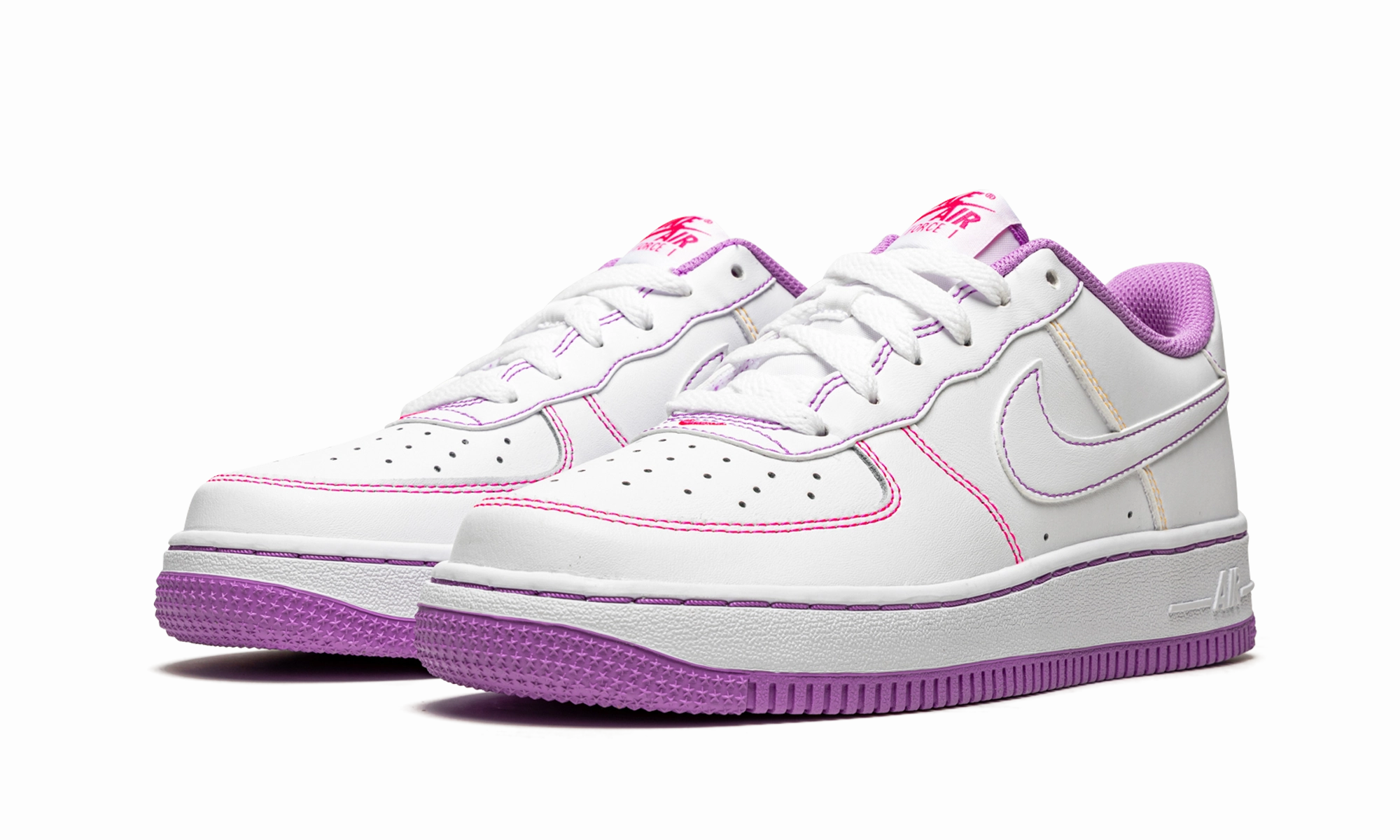 Drill Pace Comfort Grip Air Force 1 Low GS "Contrast Stitch - Fuchsia Glow"