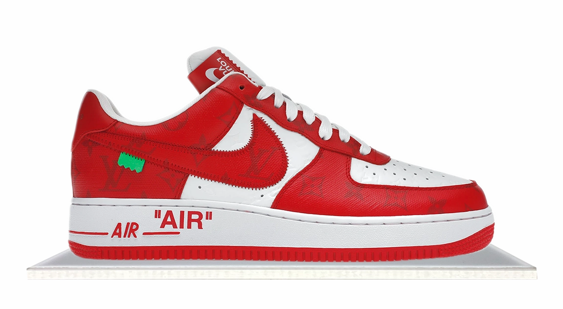 Low Maintenance Petal Path Air Force 1 Low x Louis Vuitton White Red