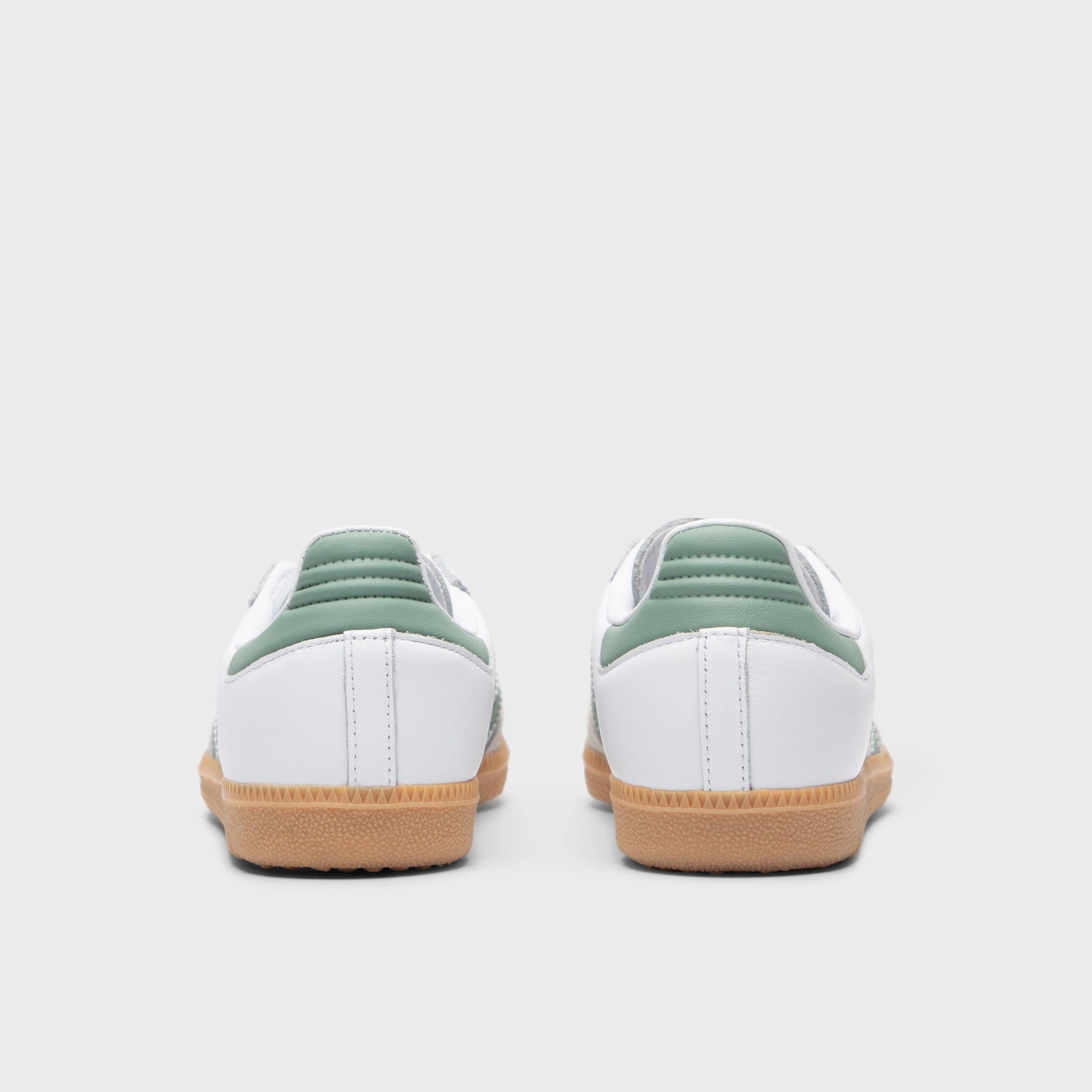 Reinforced Heel Cap adidas Juniors' Samba OG Footwear White / Silver Green - Gum