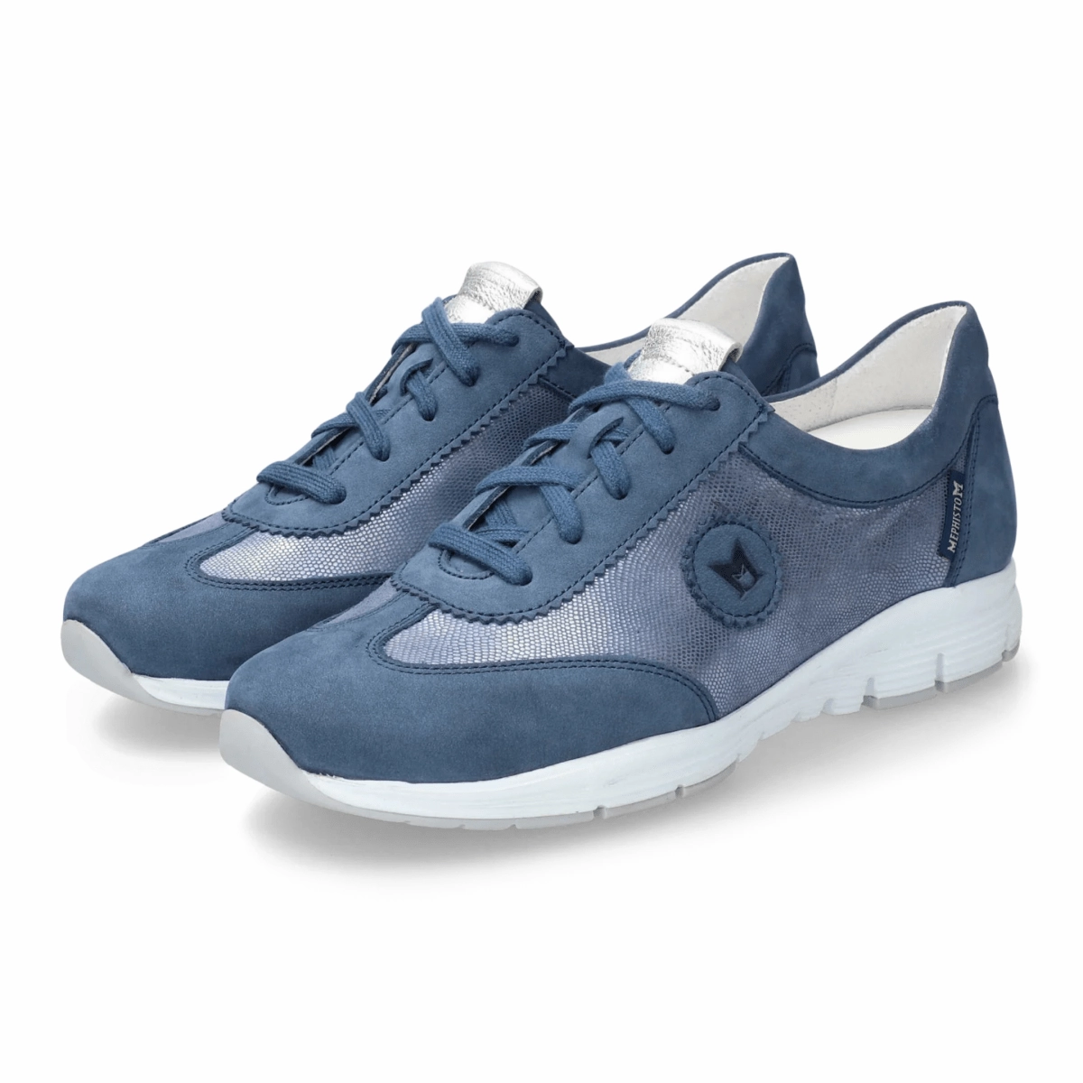 Mephisto Women's Yael Denim Tensile Heel Pull Tab Adaptive Flex Notches