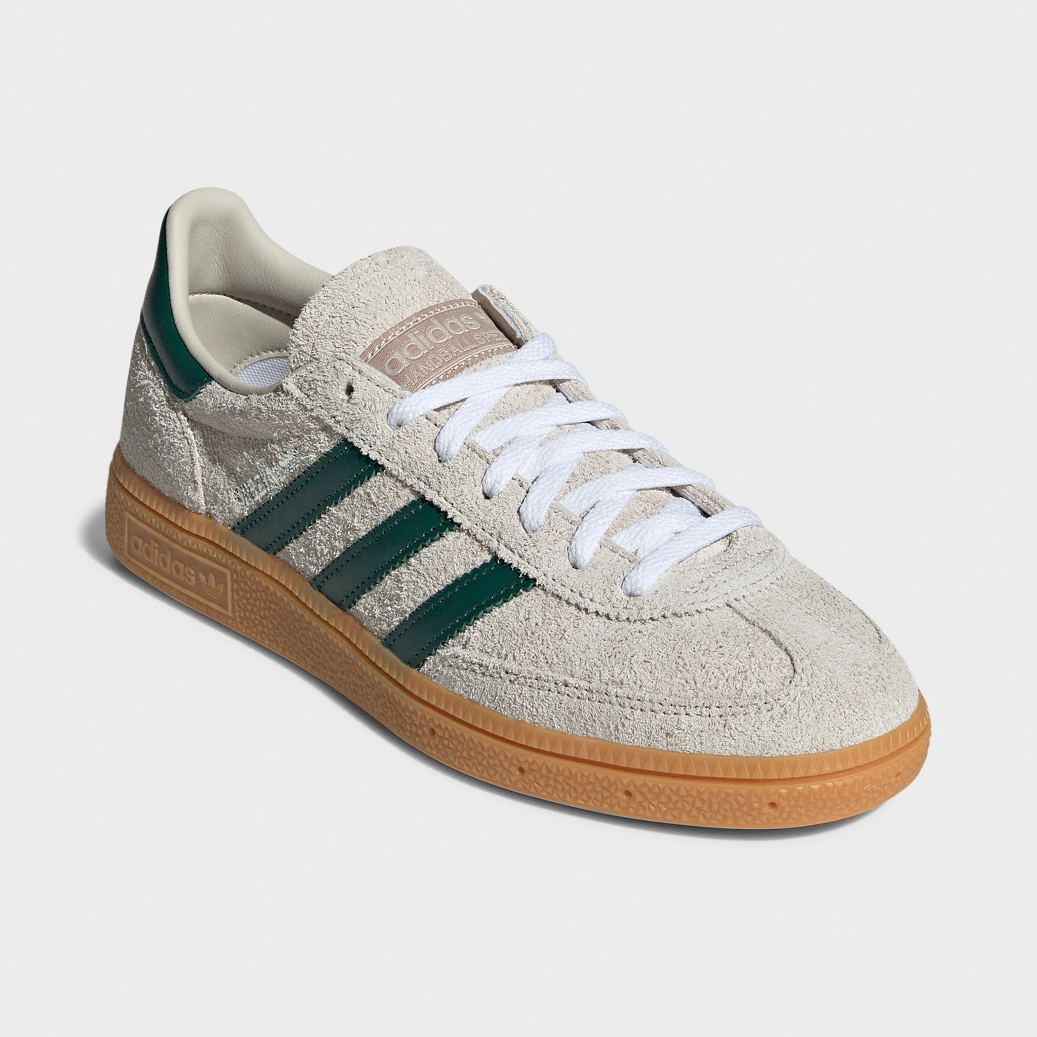 adidas Originals Women's Handball Spezial Light Brown / Green Reinforced Panels