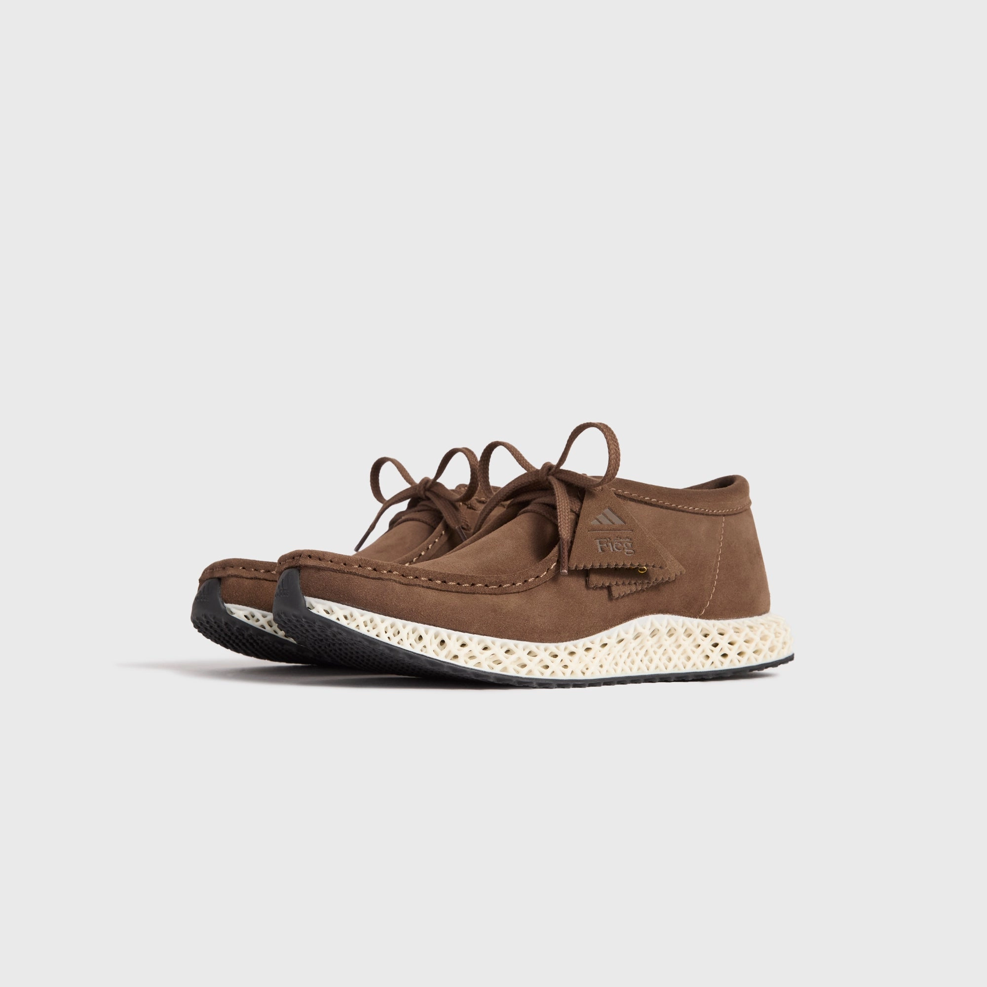 The 8th St Wallabee by Ronnie Fieg for adidas Originals & Clarks Originals 4D - Dark Grey Suede Non Slip Tread Pattern