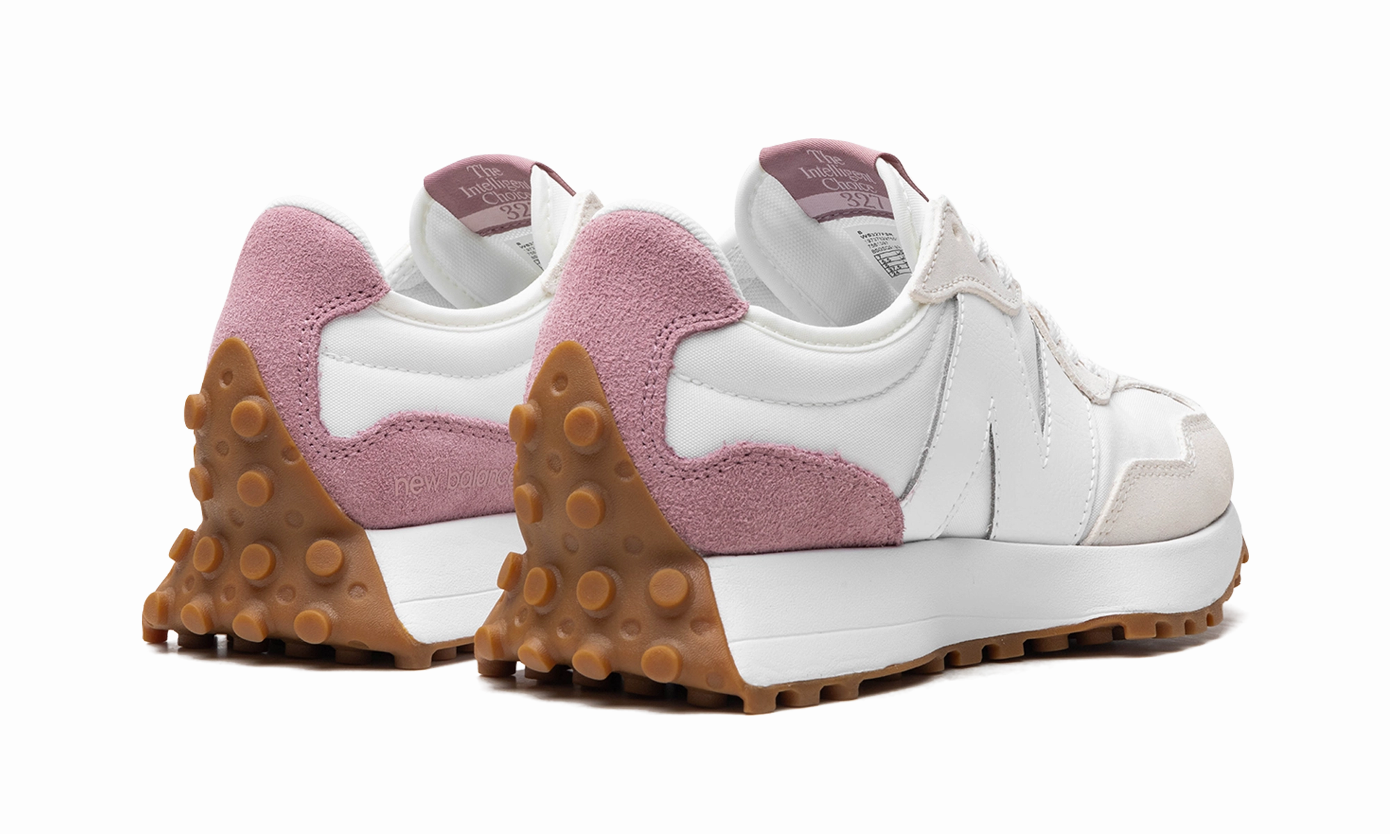 downhill running shoes Energy Capture Pads 327 WMNS "White Pink"