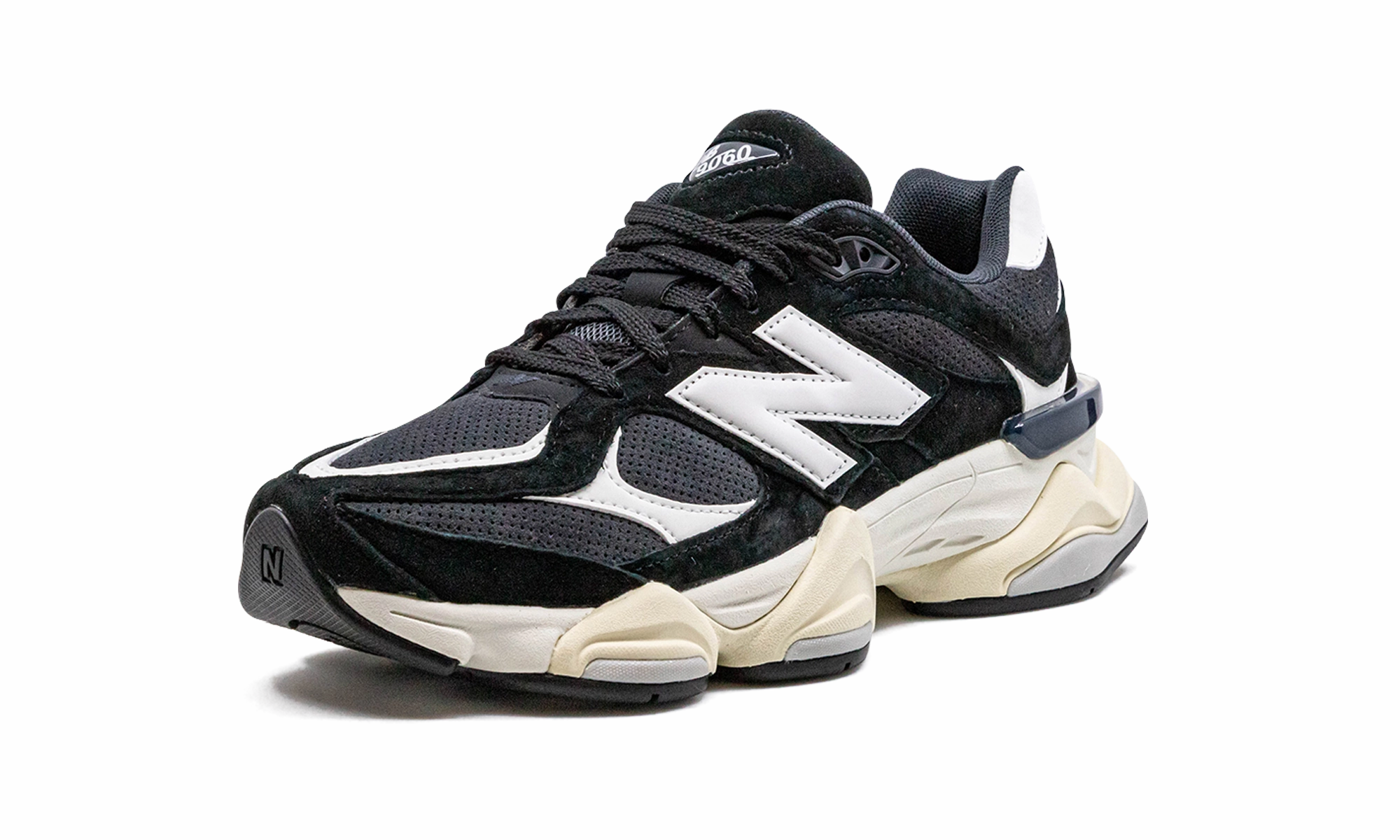 9060 "Black / White" Comfort Outsole running with backpack shoes