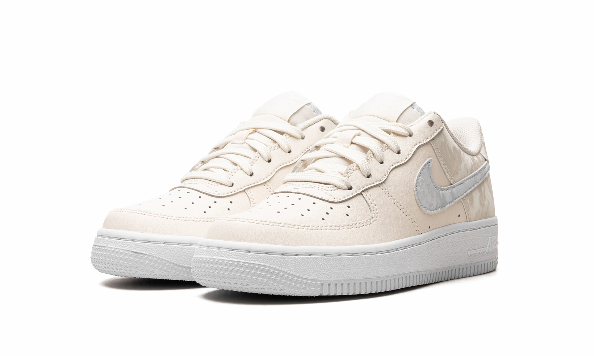 AIR FORCE 1 GS "Pale Ivory / Sea Glass / White / Football Grey" Punch Step