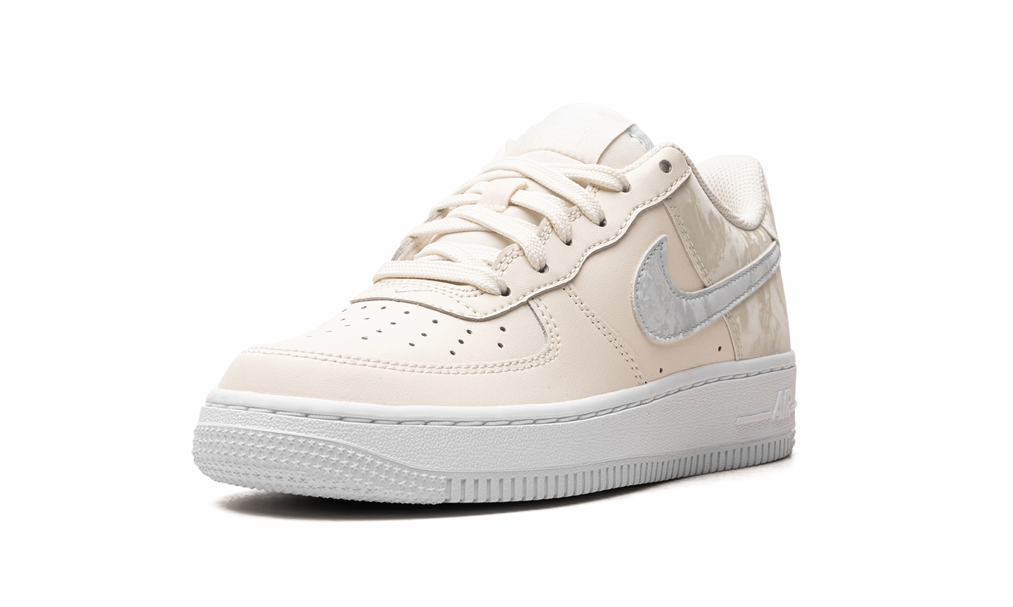 Meadow Hike Subtle Edge AIR FORCE 1 GS "Pale Ivory / Sea Glass / White / Football Grey"