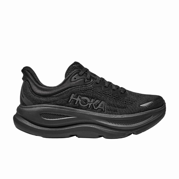 Hoka Women's Bondi 9 Black/Black Anatomical Arch Support Soft Insole