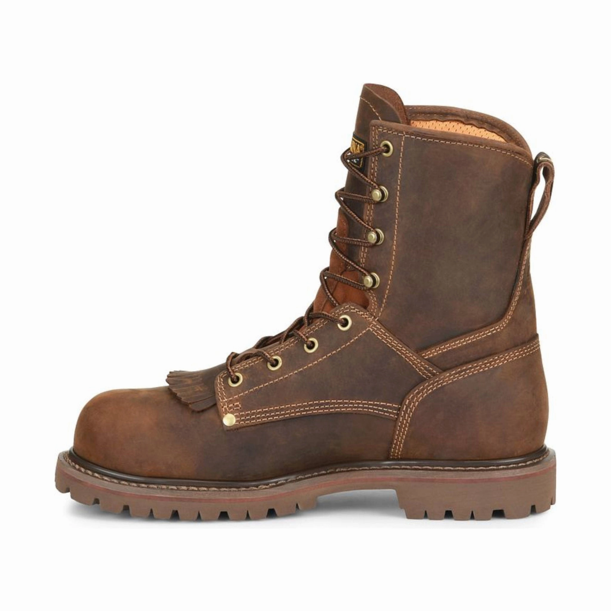 High Shaft High Traction Outdoor Trek Carolina Men's 28 Series 8 Inch Waterproof Composite Toe Work Boots - Brown