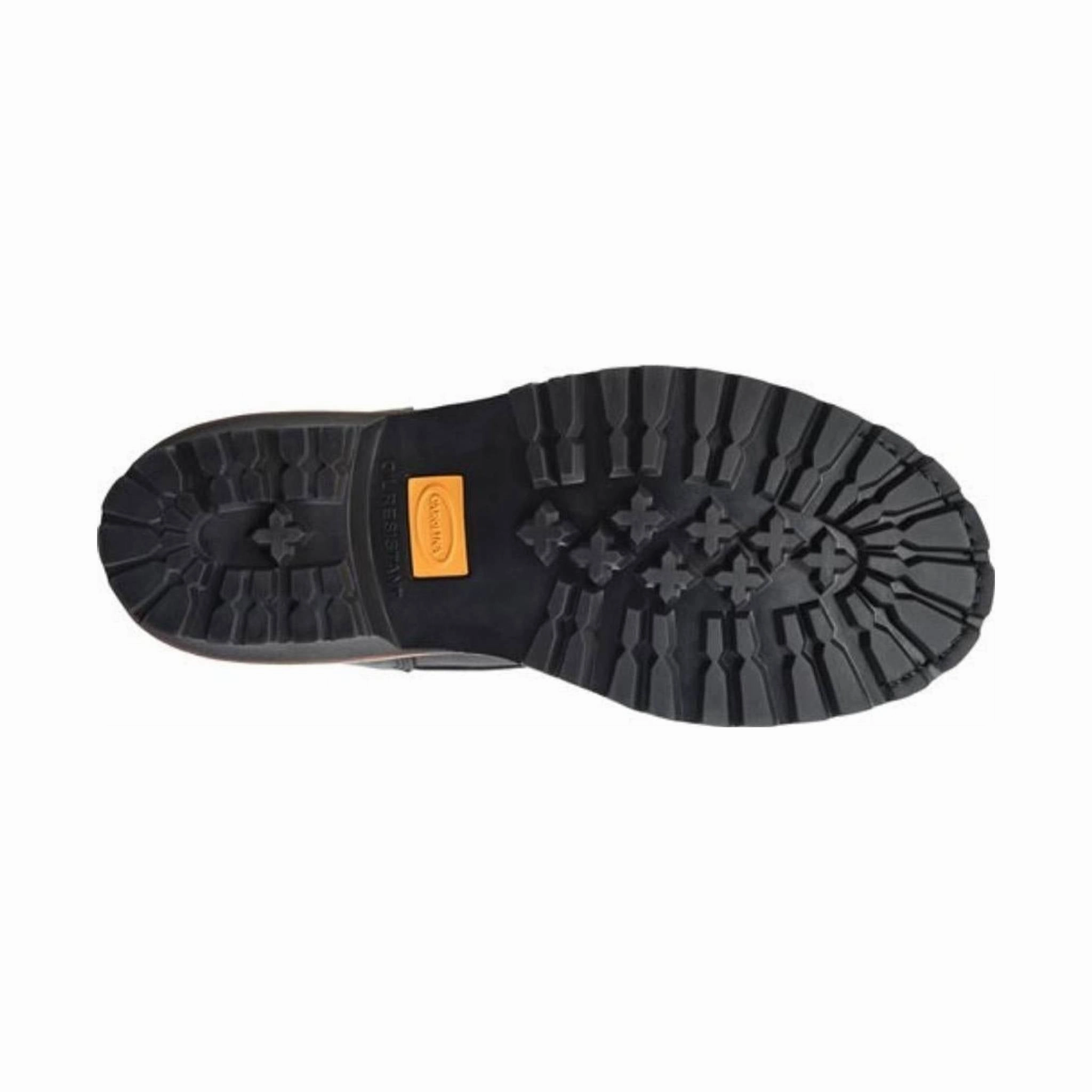 Shock Absorbing Rainy Day Commuter Comfort Tongue Carolina Men's 8 Inch Elm Soft Toe Logger - Black