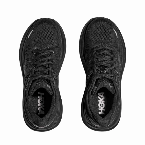 Torsion control Tough Hoka Women's Clifton 10 Black/Black