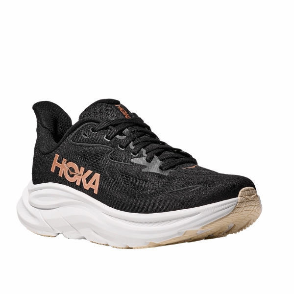 Hoka Women's Clifton 10 Black/Gold Soft Material