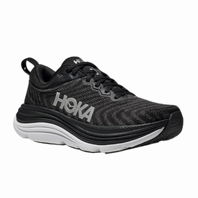 HOKA Women's Gaviota 5 (Medium) Black/White Adaptable to different paces multi - purpose shoe use