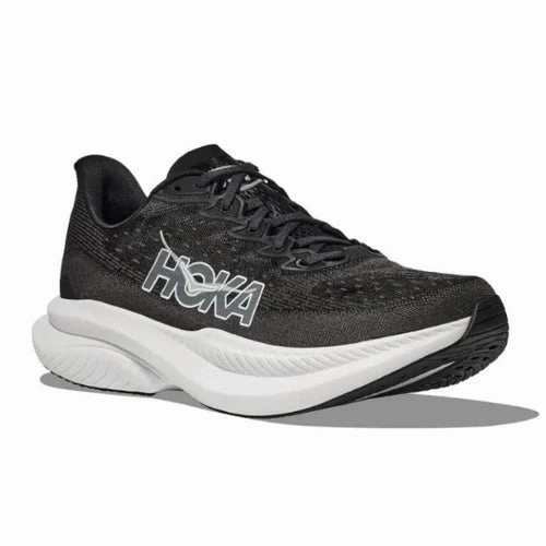 Stable GPS - enabled HOKA Women's Mach 6 (Medium Width) Black/White