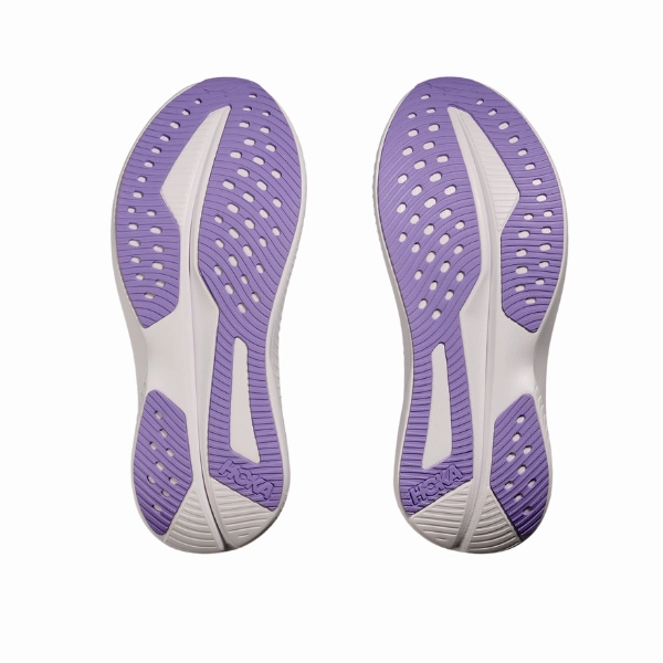 HOKA Women's Mach 6 Wide Grey/Orange hard - surface running shoes single - layer sole shoes