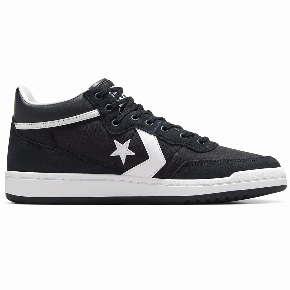 Converse CONS - Fastbreak Pro Suede/Nylon Mid (Black/White) Layered sole