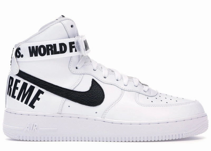Nike Air Force 1 High Supreme World Famous White Microfiber Lining Technology Durable Sole