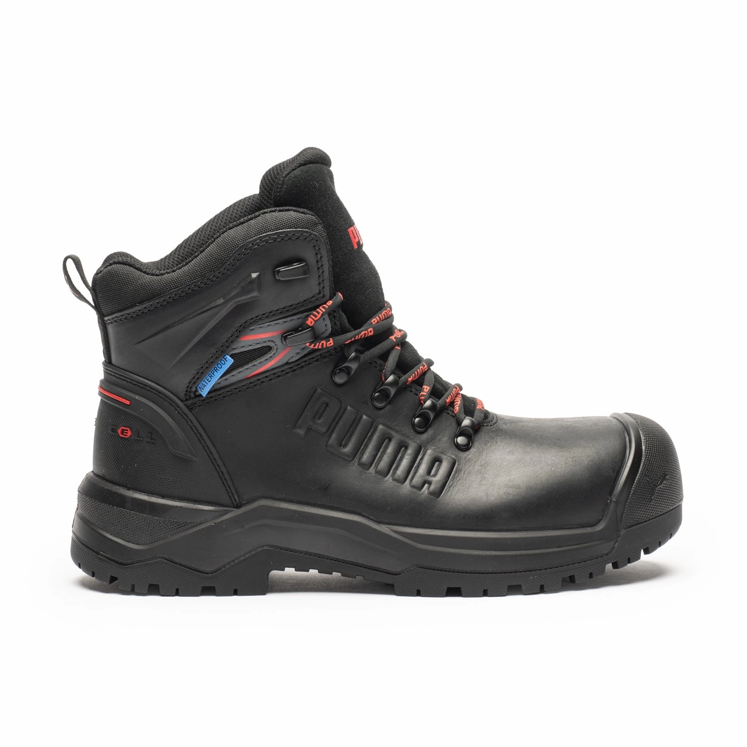 Firm Hold Flexible Frame Trail Runner Iron Black Men's 6" Composite Toe Work Boots 632743