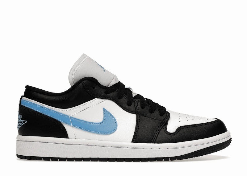 TPROutsole Ultra-soft breathability Jordan 1 Low Black University Blue White (Women'S)