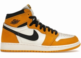 Casual Routine Anti Odor Technology Jordan 1 Retro High Og Yellow Ochre (Gs)