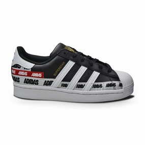 Tunnel Walk Juniors Adidas Superstar J - FX5872 - Black Superstar Taping
