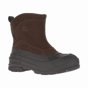 Kamik Men's Champlain Wide Winter Boots - Dark Brown Grippy Outsole Mountain Hike