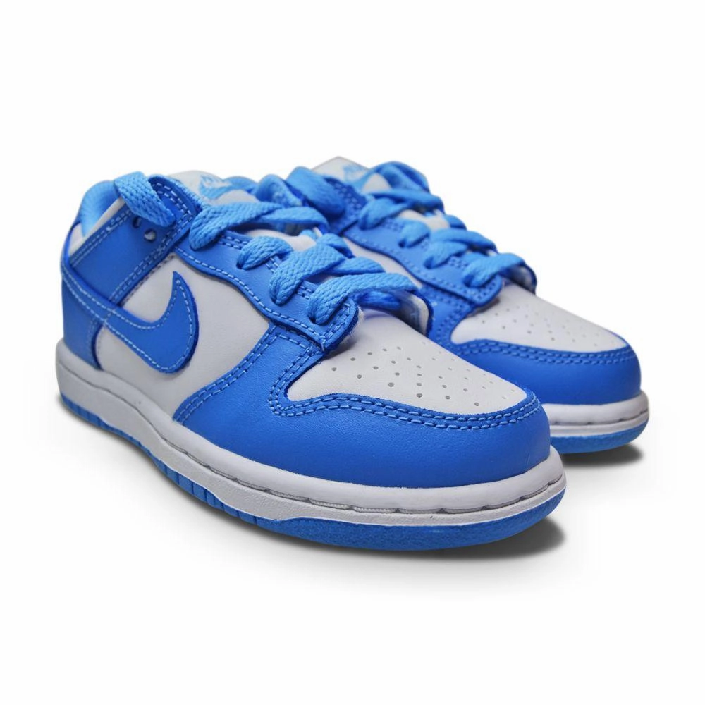 Quick Slide Kids Nike Dunk Low (PS) - CW1588 103 - White University Blue White