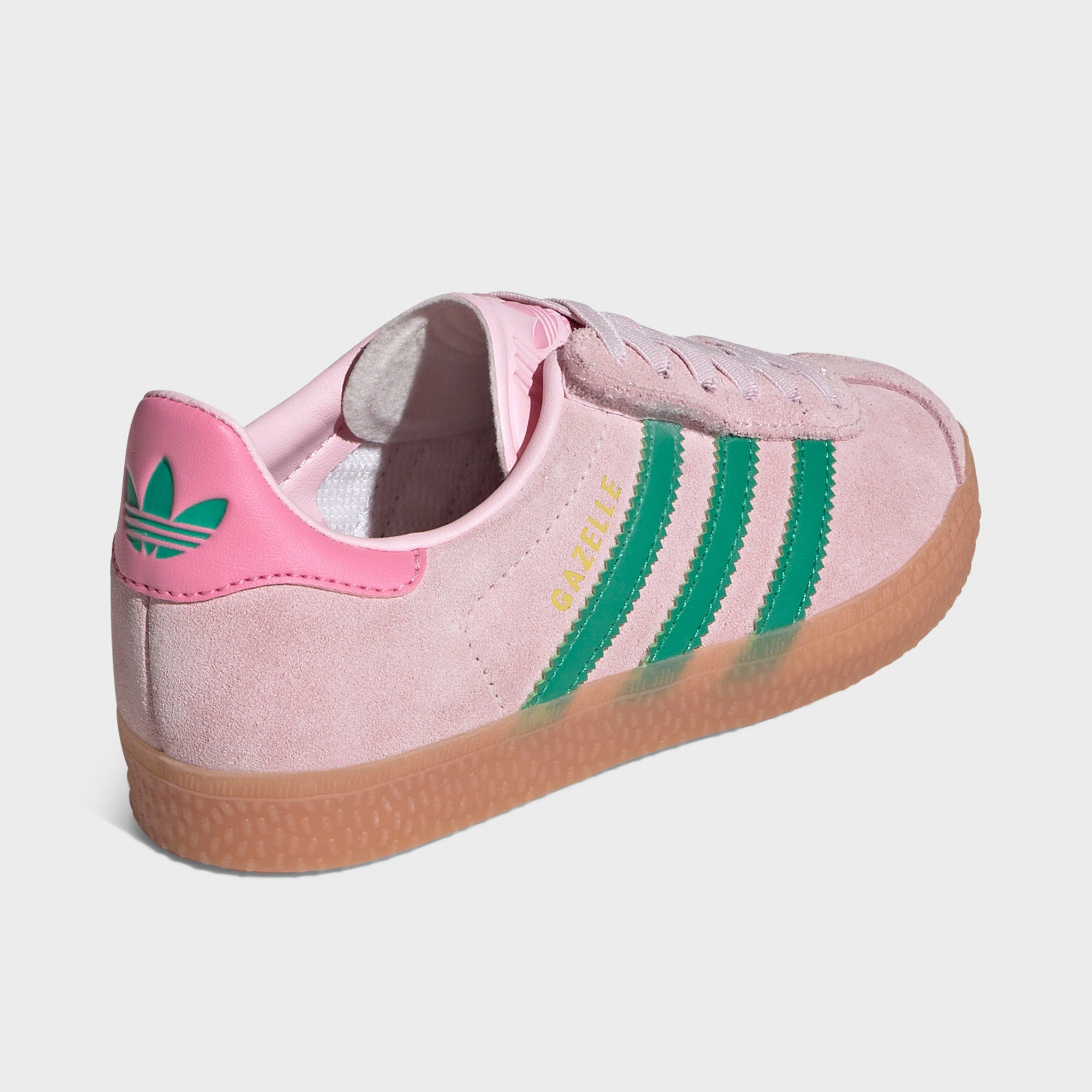 adidas Originals Children's Gazelle Pink / Green - Gum Urban Trail