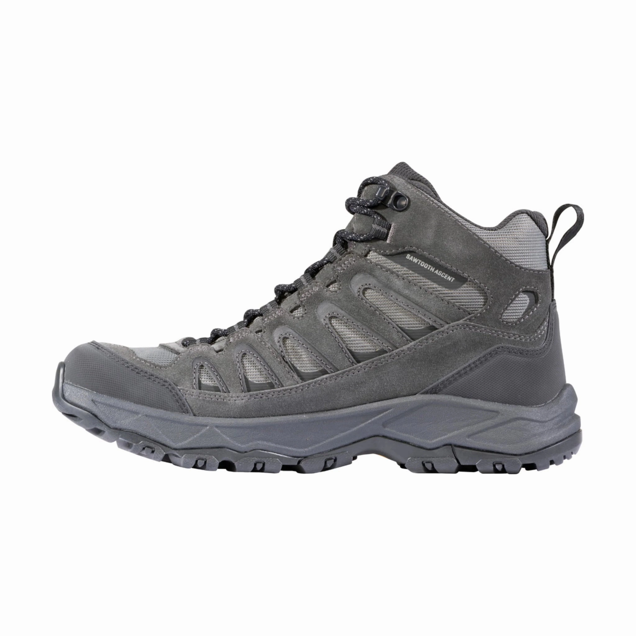 Oboz Men's Sawtooth Ascent Mid Waterproof Hiking Boots - Charcoal Transitional Season