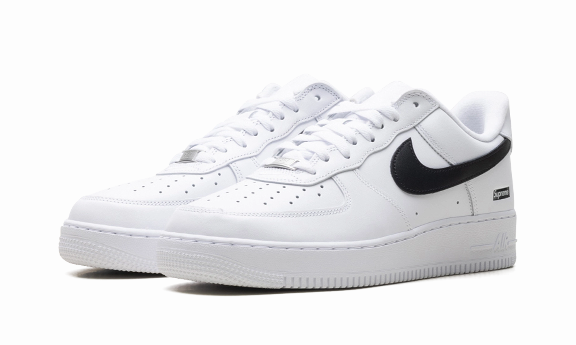Air Force 1 Low "Supreme - Mini Box Logo White / Black" Traction Sole
