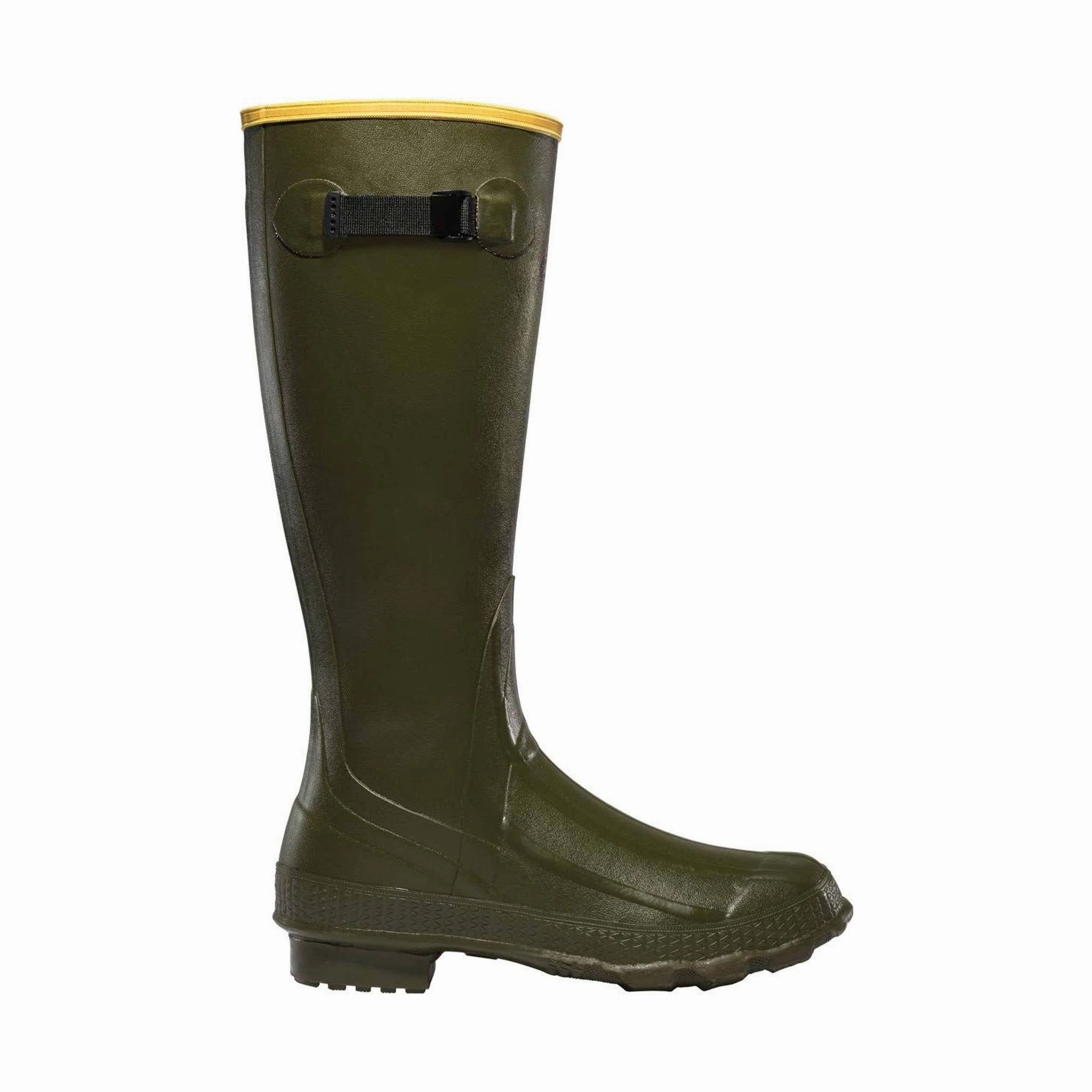 Stable Support Remote Hiking CushionedSole Lacrosse Men's Grange 18 Inch Rain Boots - Green