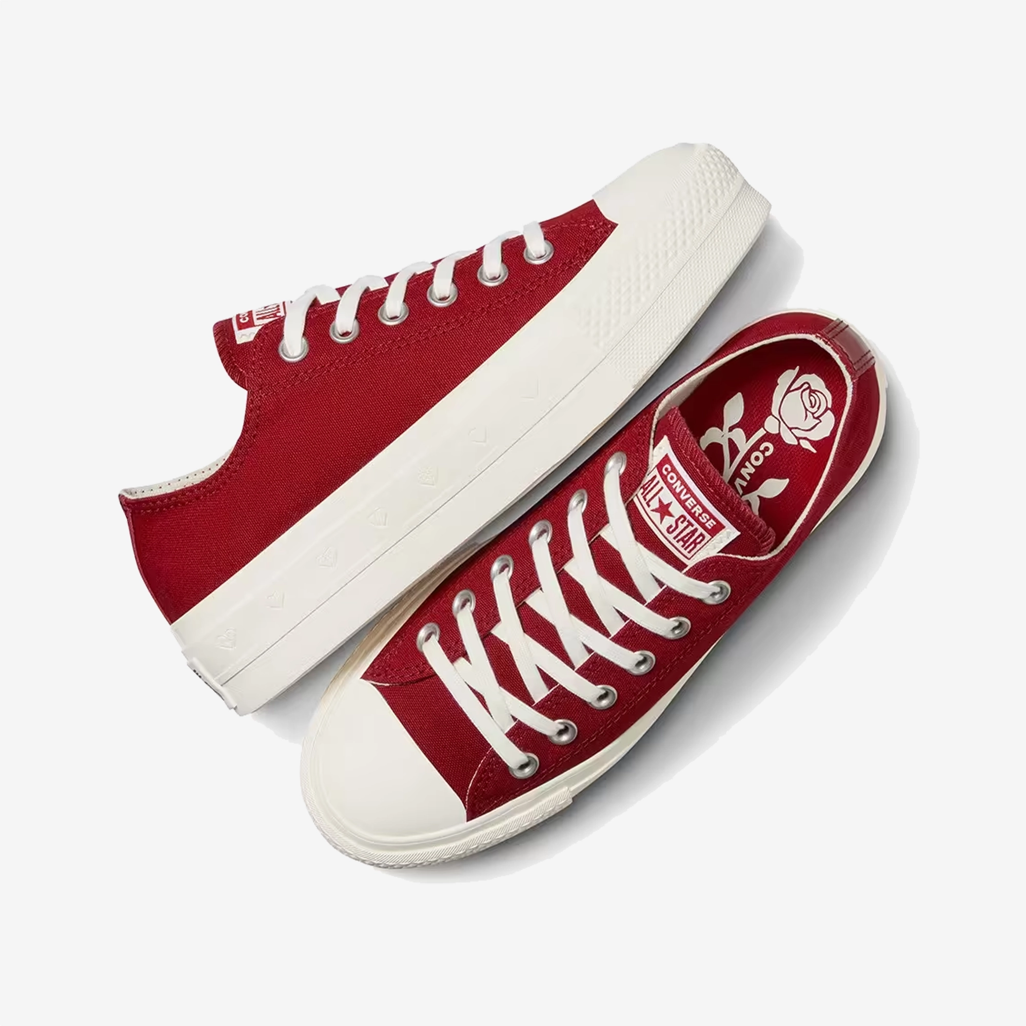 energy returning Converse | CHUCK TAYLOR ALL STAR LIFT PLATFORM HEARTS { RED