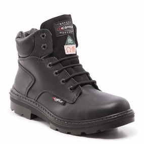 Active Use Adjustable Fastening Leader 6" steel toe water resistant leather work boots 426