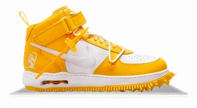 Air Force 1 Mid Off-White Varsity Maize Lifestyle Pick Planet Step