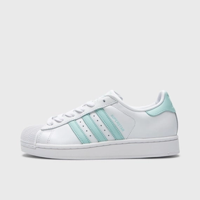 Endurance Fit adidas Women's Superstar II White / Semi Flash Aqua - Easy Mint