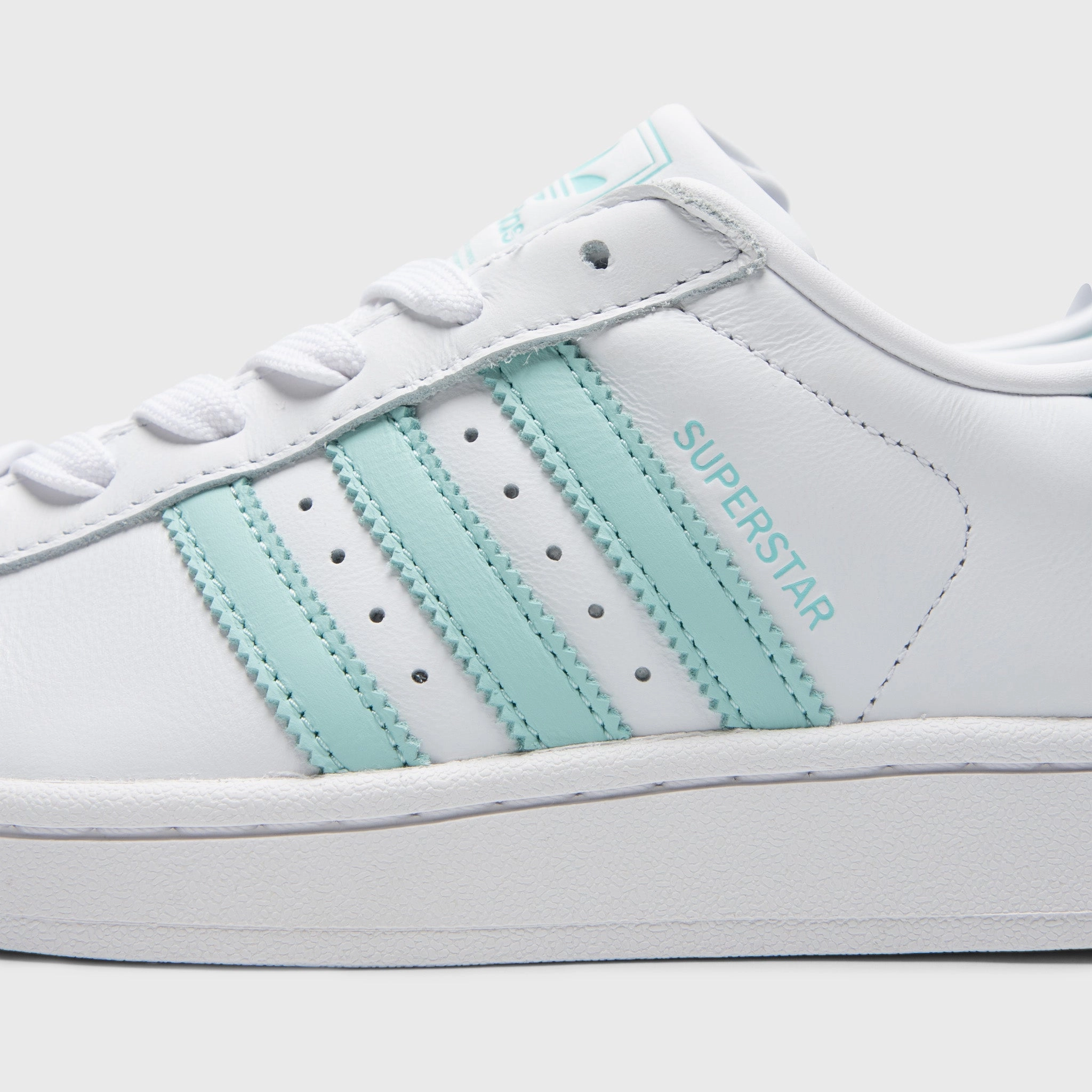 adidas Women's Superstar II White / Semi Flash Aqua - Easy Mint Daily Go-To