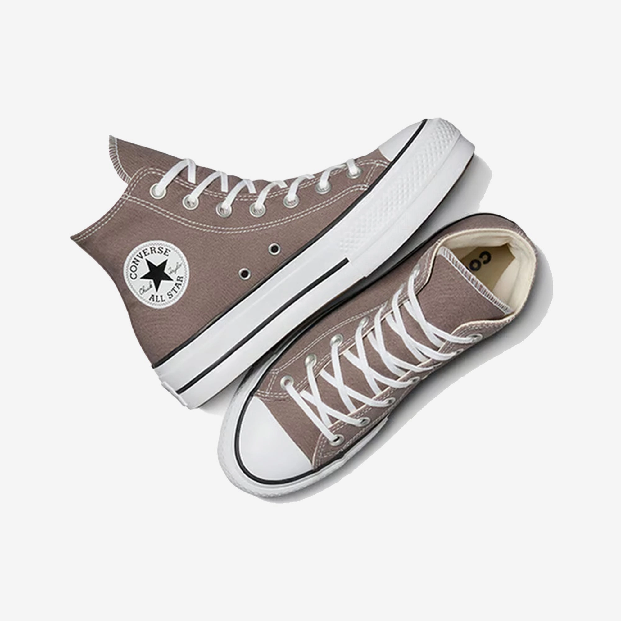 Dynamic Cushioning System Converse | CHUCK TAYLOR ALL STAR LIFT PLATFORM { PURE PUMICE/WHITE/BLACK