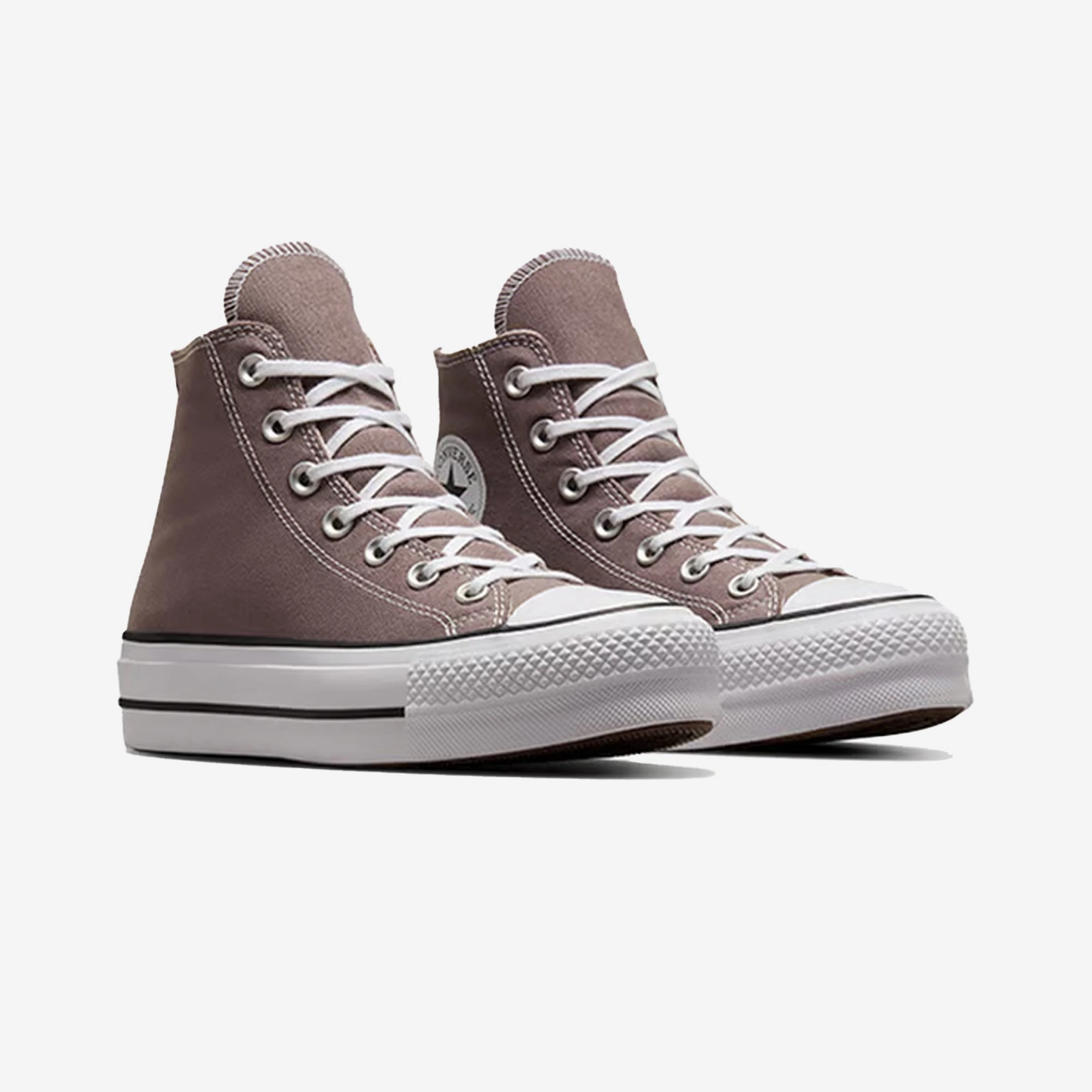 Converse | CHUCK TAYLOR ALL STAR LIFT PLATFORM { PURE PUMICE/WHITE/BLACK Bold Look Easy Clean Surface