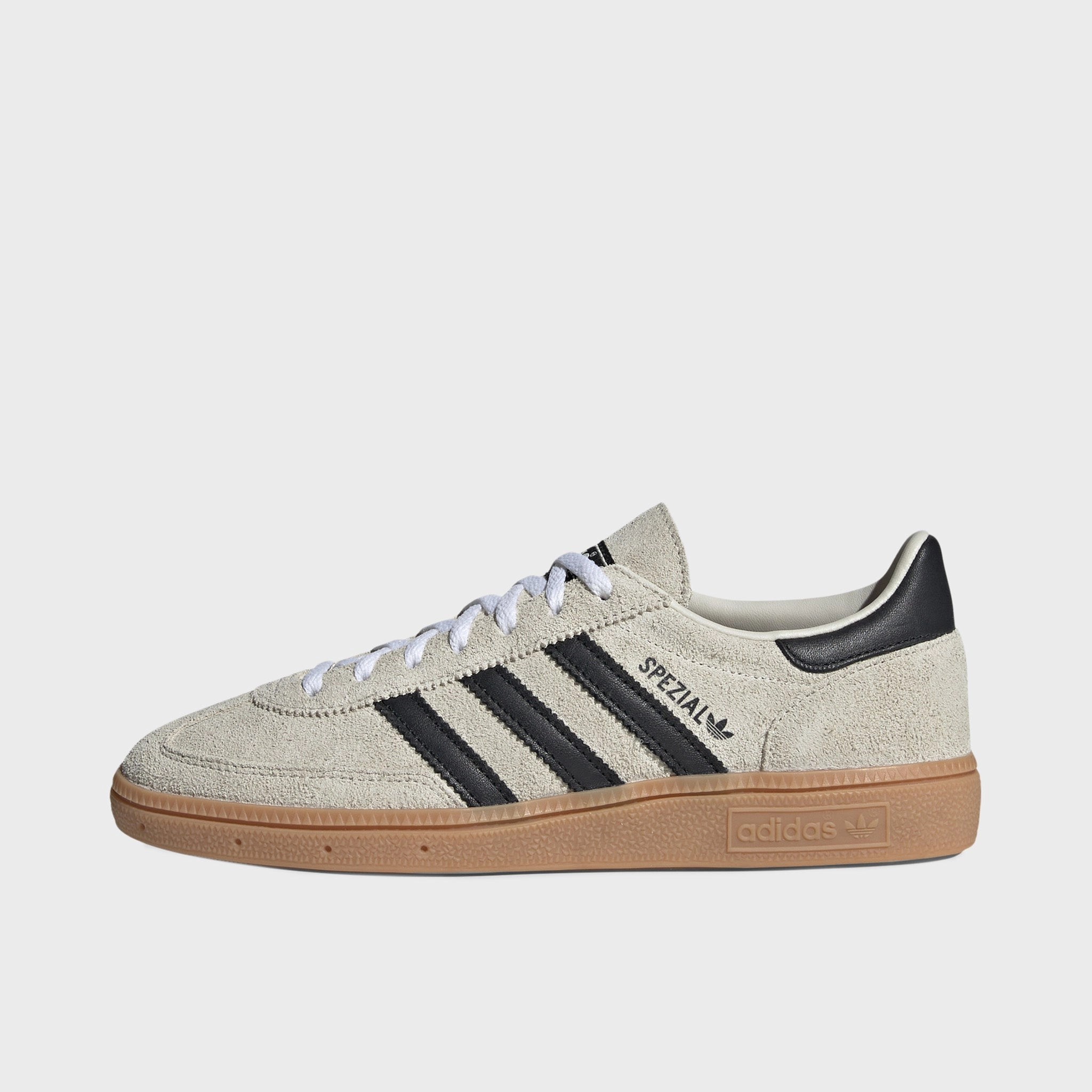 adidas Originals Women's Handball Spezial Alumina / Core Black - Ftwr White Flexible Midsole Design Recycled Polyester Blend