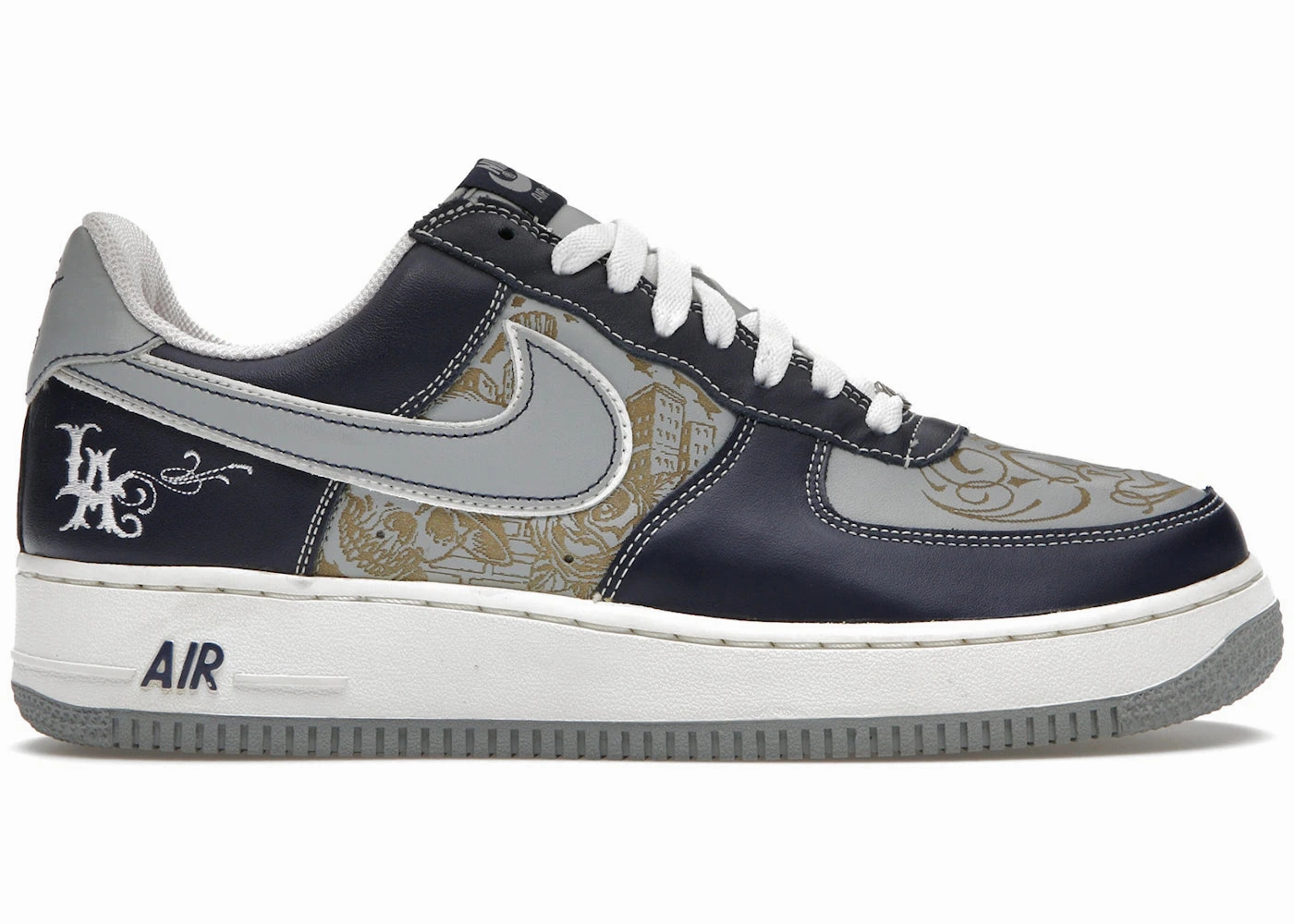 Nike Air Force 1 Low Mr. Cartoon Blue Tattoo (Clown) Everyday Edge Soft Soles