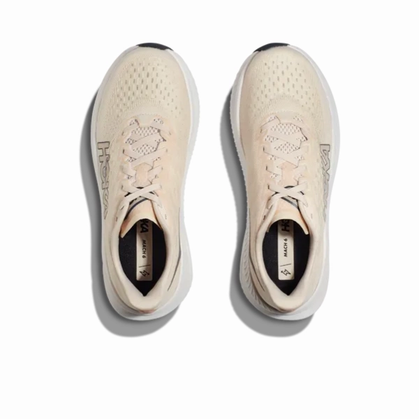 HOKA Women's Mach 6 (Medium Width) Vanilla All Surface Grip