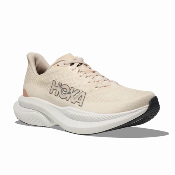 HOKA Women's Mach 6 (Medium Width) Vanilla Dynamic Rolling Motion
