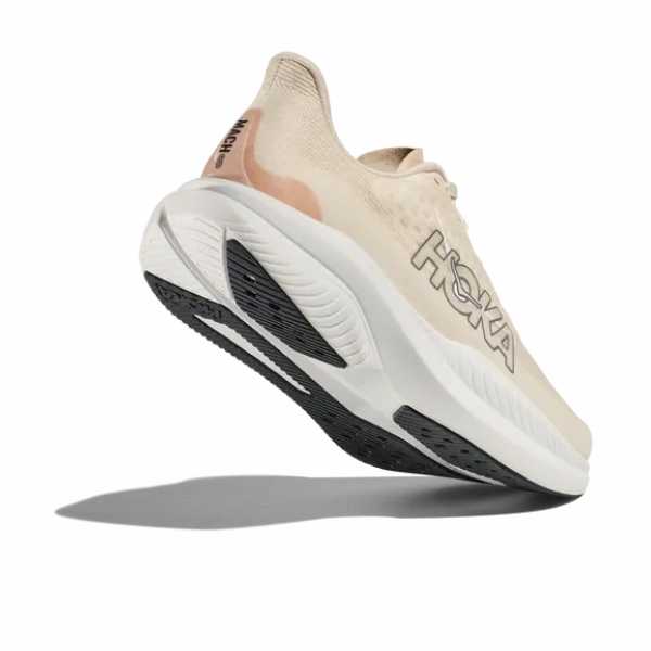 HOKA Women's Mach 6 (Medium Width) Vanilla flat - footed antifungal shoes
