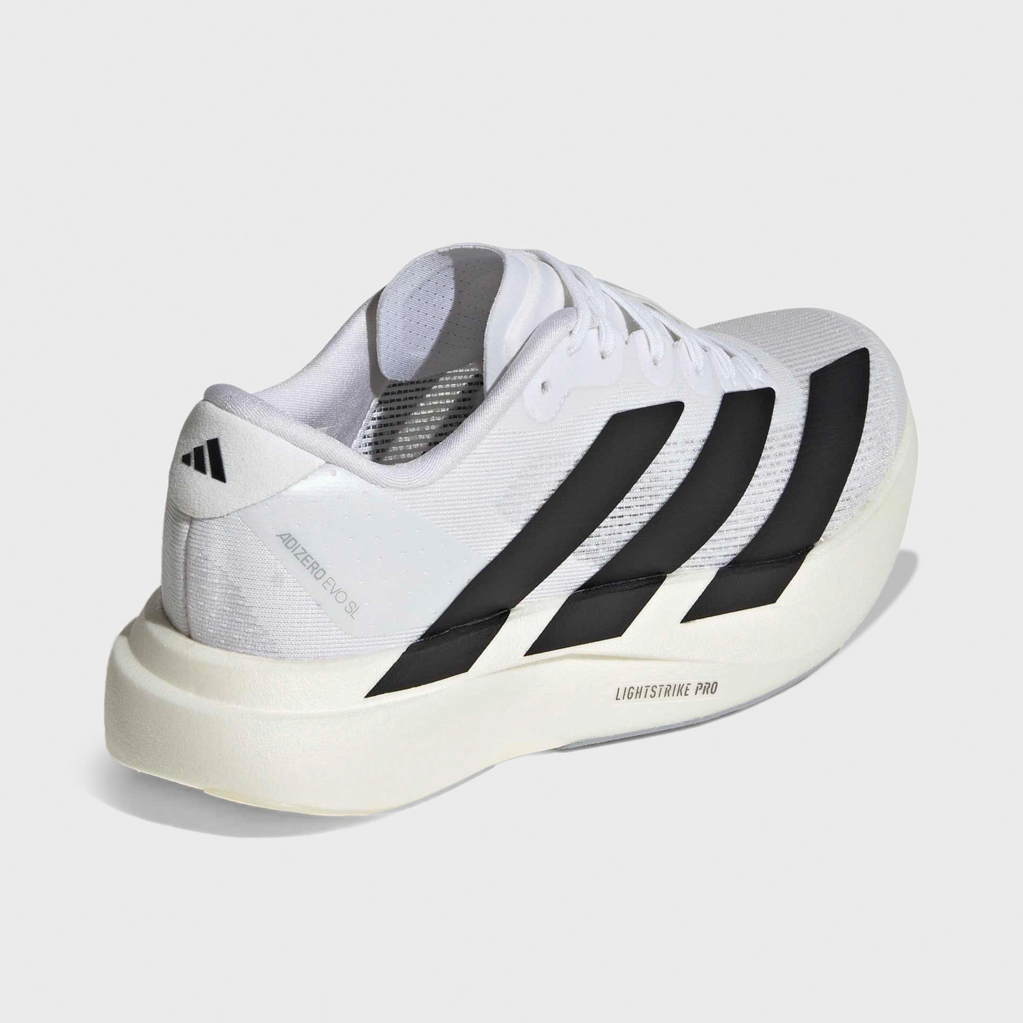 adidas Junior's Adizero Evo SL White / Black - Dash Grey Eco Friendly Foam