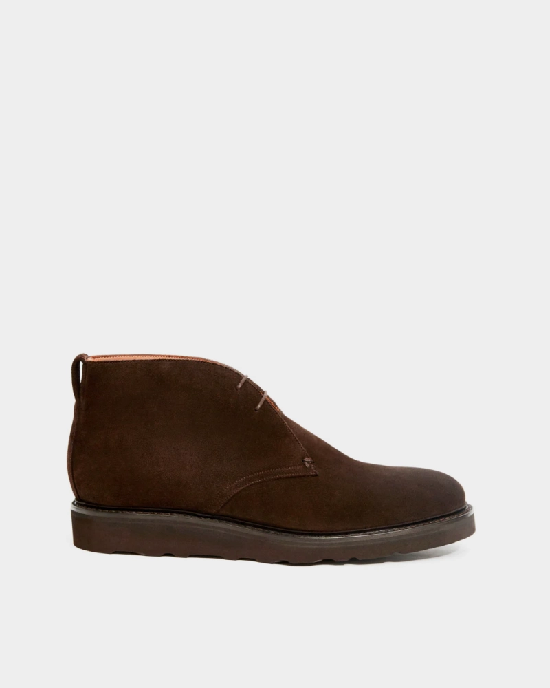 Brown Suede Lightweight Chukka Boot Slip Fit Style Go