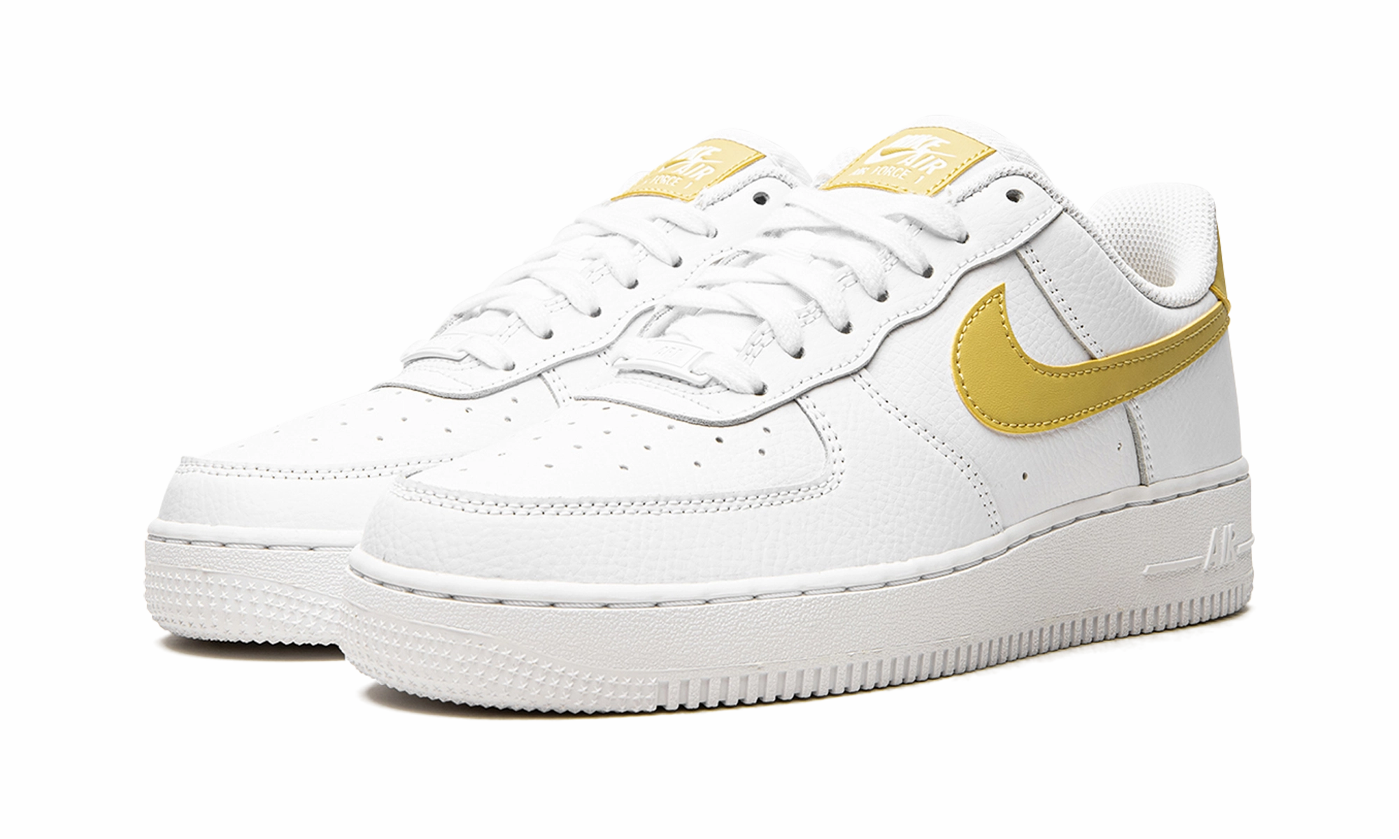 AIR FORCE 1 LO MNS WMNS "White / Saturn Gold" Soft Build