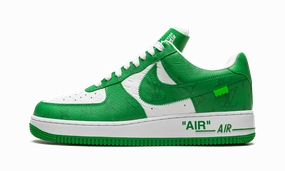 Louis Vuitton Air Force 1 Low "Virgil Abloh - White/Green" Durable materials