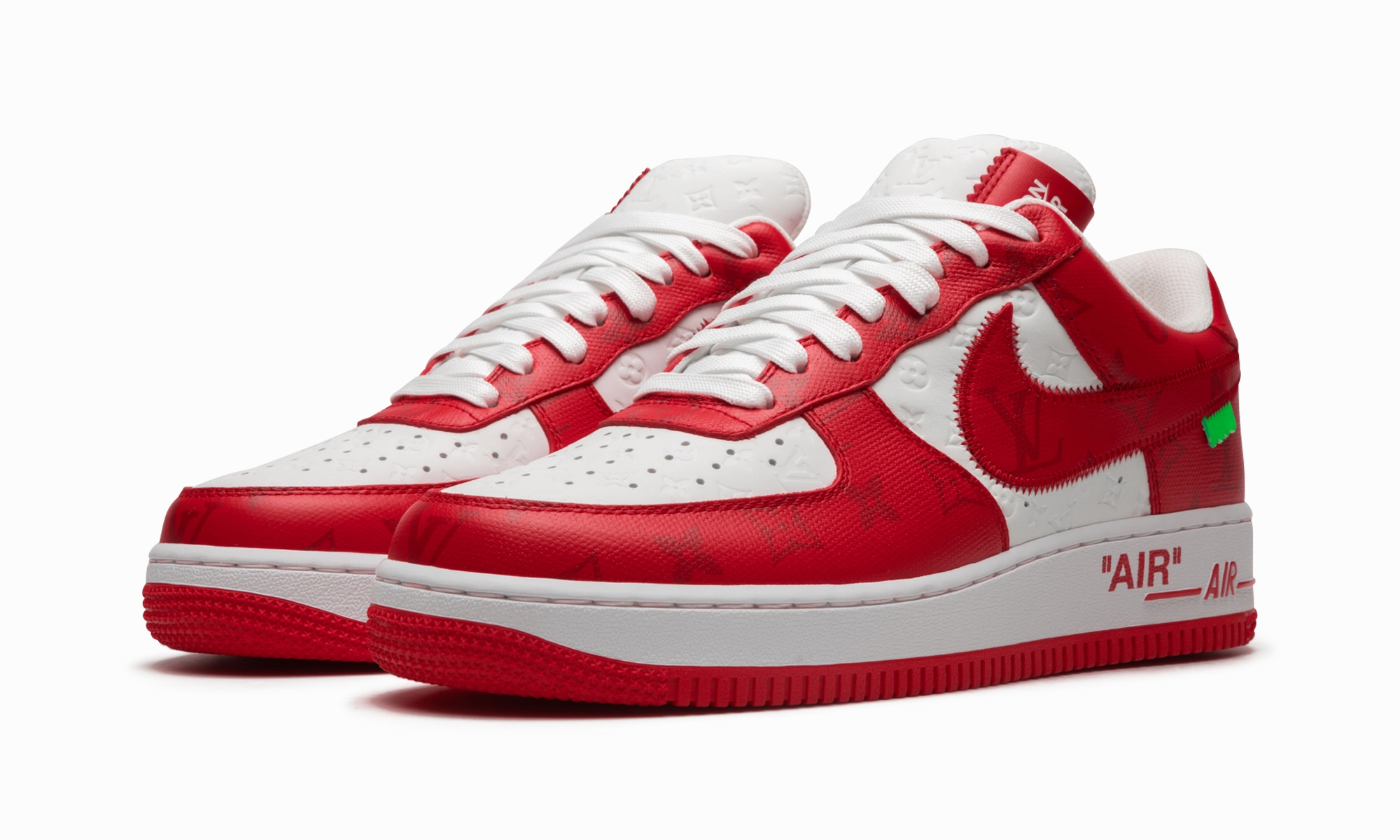 Louis Vuitton Air Force 1 Low "Virgil Abloh - White/Red" subtle style