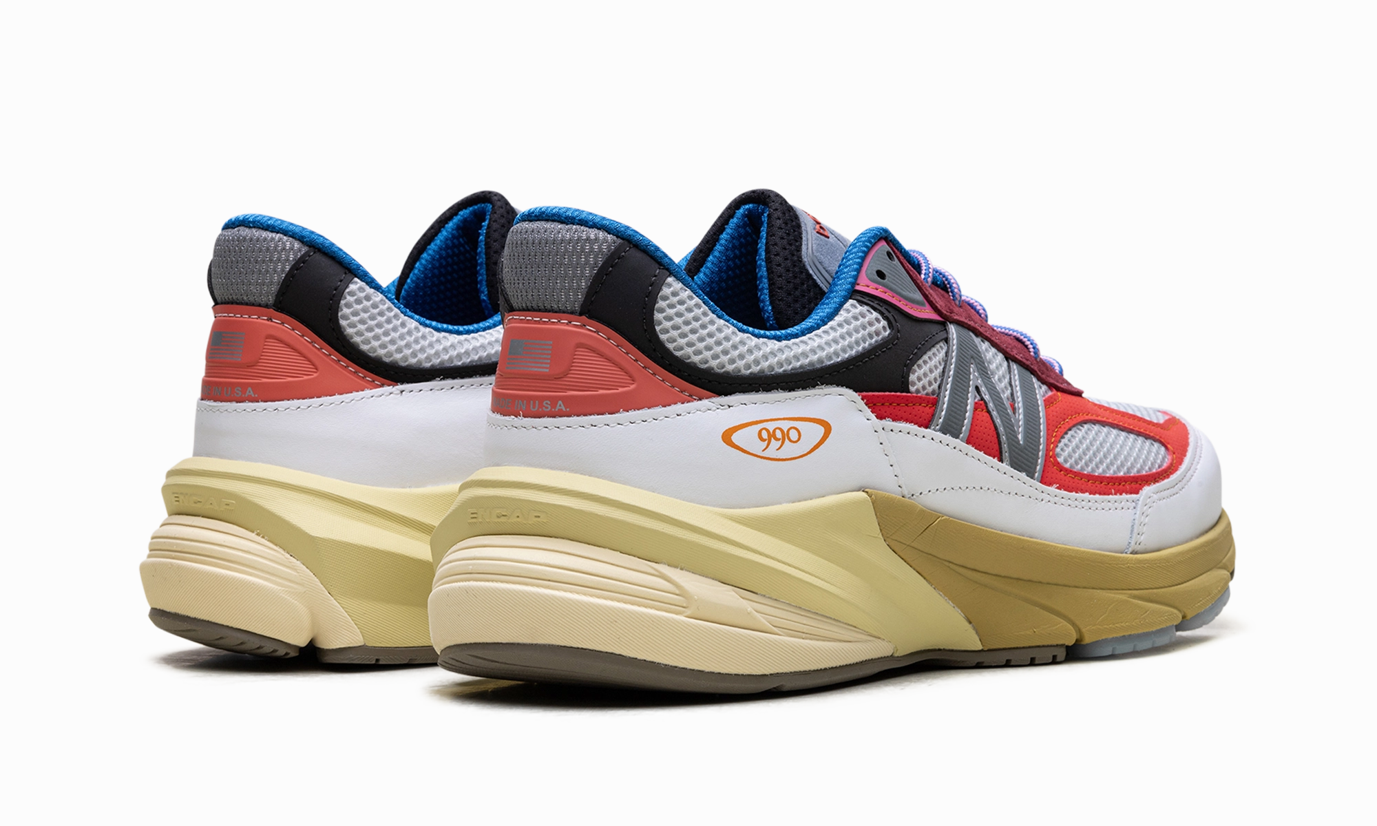 carbon - fiber running shoes Biomechanical Flex Grooves 990V6 Made In USA "Action Bronson - Untitled"