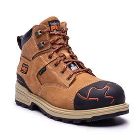 Magnitude Men's 6" Waterproof Work Boots A44ZW - Limited Stock Easy On Design Protective Sole
